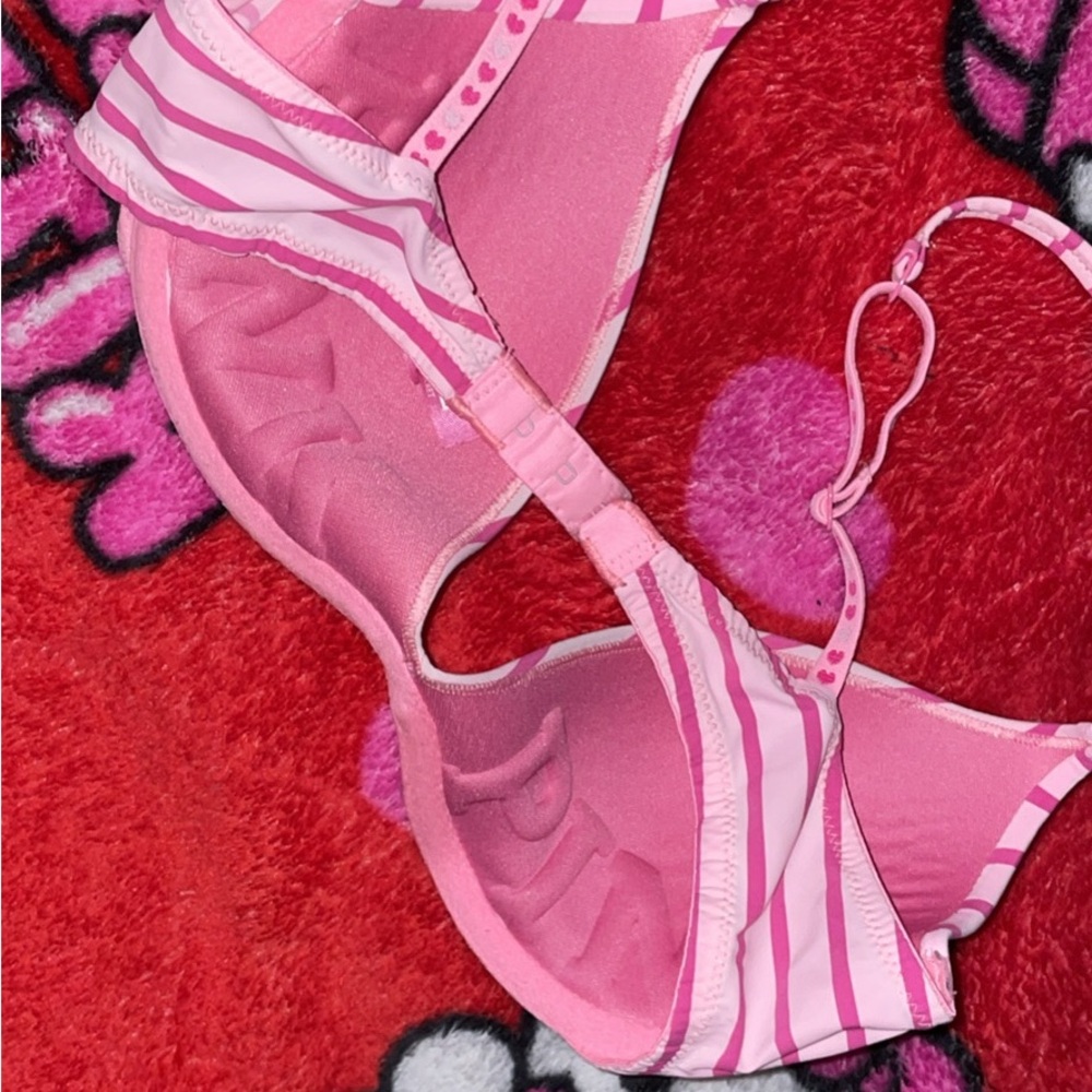 Pink Striped Bra - Picture 4 of 6
